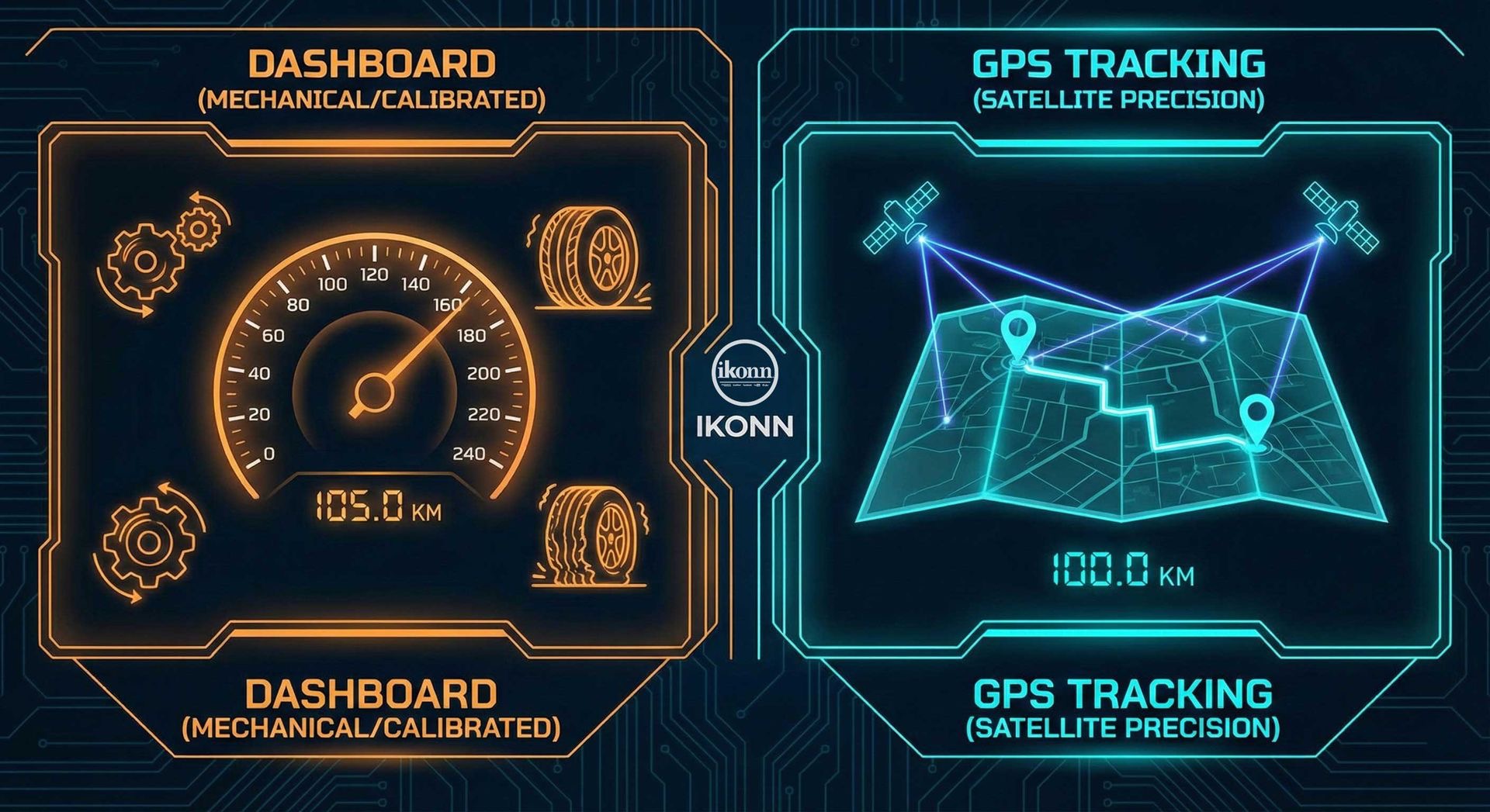 Diferença entre Odômetro GPS e Painel